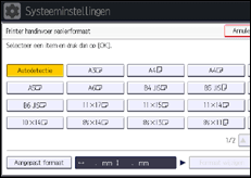 Schermafbeelding bedieningspaneel