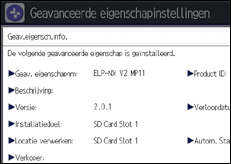 Schermafbeelding bedieningspaneel