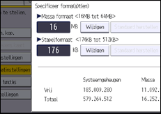 Schermafbeelding bedieningspaneel