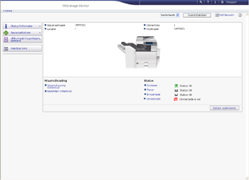 Webbrowser-schermillustratie
