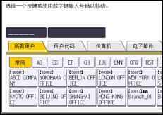 操作面板屏幕图例