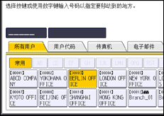 操作面板屏幕图例