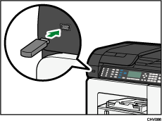 USB flash disk port Illustration