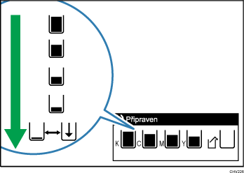 Ilustrace stavu kazety
