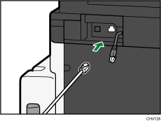 Illustration af ethernet-port