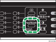 Abbildung Taste Pause/Neuwahl
