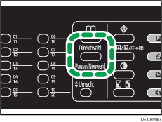 Abbildung Taste Direktwahl