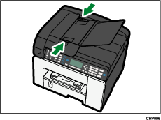 Ilustración del alimentador automático de documentos