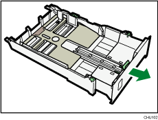 Illustrazione dell'unità vassoio carta