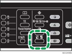 Illustrasjon av Forminsk/forstørr-tasten