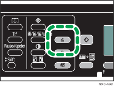 Illustrasjon av Forminsk/forstørr-tasten