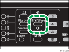 Ilustração da tecla Qualidade de Imagem