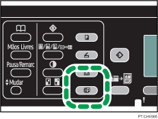 Ilustração da tecla de fax