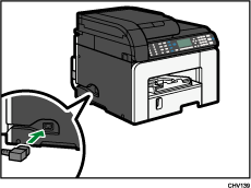 ilustração do cabo de alimentação