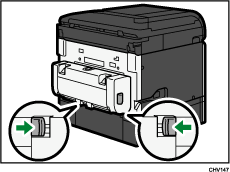Ilustração da unidade de alimentação de papel
