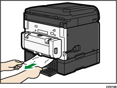 Ilustração da unidade de alimentação de papel