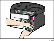 illustration av bläckuppsamlaren