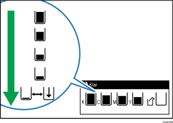 illustration av patronens status