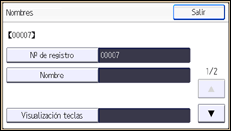 Ilustración de la pantalla panel de mandos
