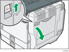 Illustrazione dello sportello destro della stampante