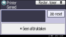 Schermafbeelding bedieningspaneel