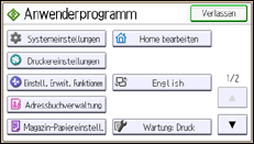 Abbildung Bedienfeld-Display