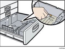 Ilustración de la bandeja de alimentación de papel