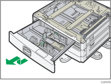 Ilustración de la unidad de alimentación de papel