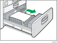 Ilustración de la bandeja de alimentación de papel