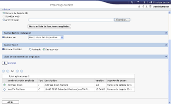 Ilustración de la pantalla del navegador Web