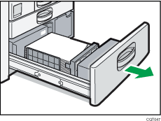 Illustration du magasin d'alimentation papier