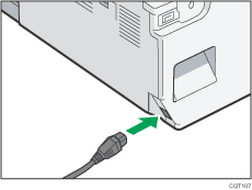 Illustration du cordon d'alimentation