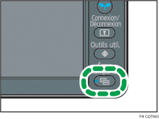 Illustration de la touche Affichage simplifié