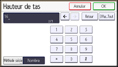Illustration de l'écran du panneau de commande