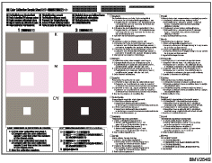 Illustratie kleurkalibratietestpagina