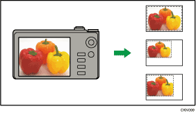 Illustratie van afdrukformaat afbeelding