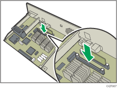 Illustratie van controllerkaart