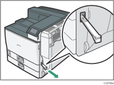 Illustratie van de printer