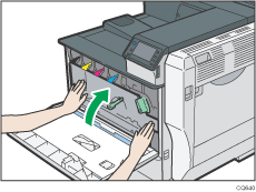 Illustratie van de printer