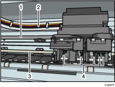 Иллюстрация внутренних частей аппарата с пронумерованными сносками
