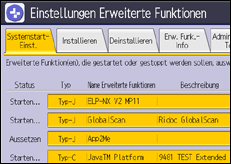 Abbildung Bedienfeld-Display