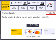 Ilustración de la pantalla panel de mandos