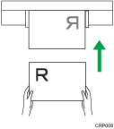 Ilustración de la configuración de la orientación del original