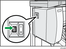 Ilustración del interruptor de alimentación principal