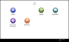 Illustration de l'écran du panneau de commande