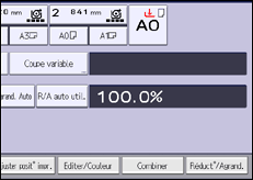 Illustration de l'écran du panneau de commande