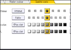 Illustration de l'écran du panneau de commande