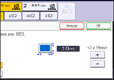 Illustration de l'écran du panneau de commande