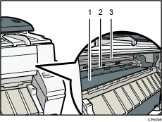 Illustration du capot avant avec numérotation