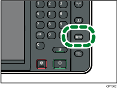 Illustration de la touche Compteur/Outils utilisateur